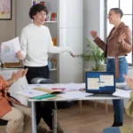 Íconos o collage de empatía, comunicación, liderazgo, trabajo en equipo.